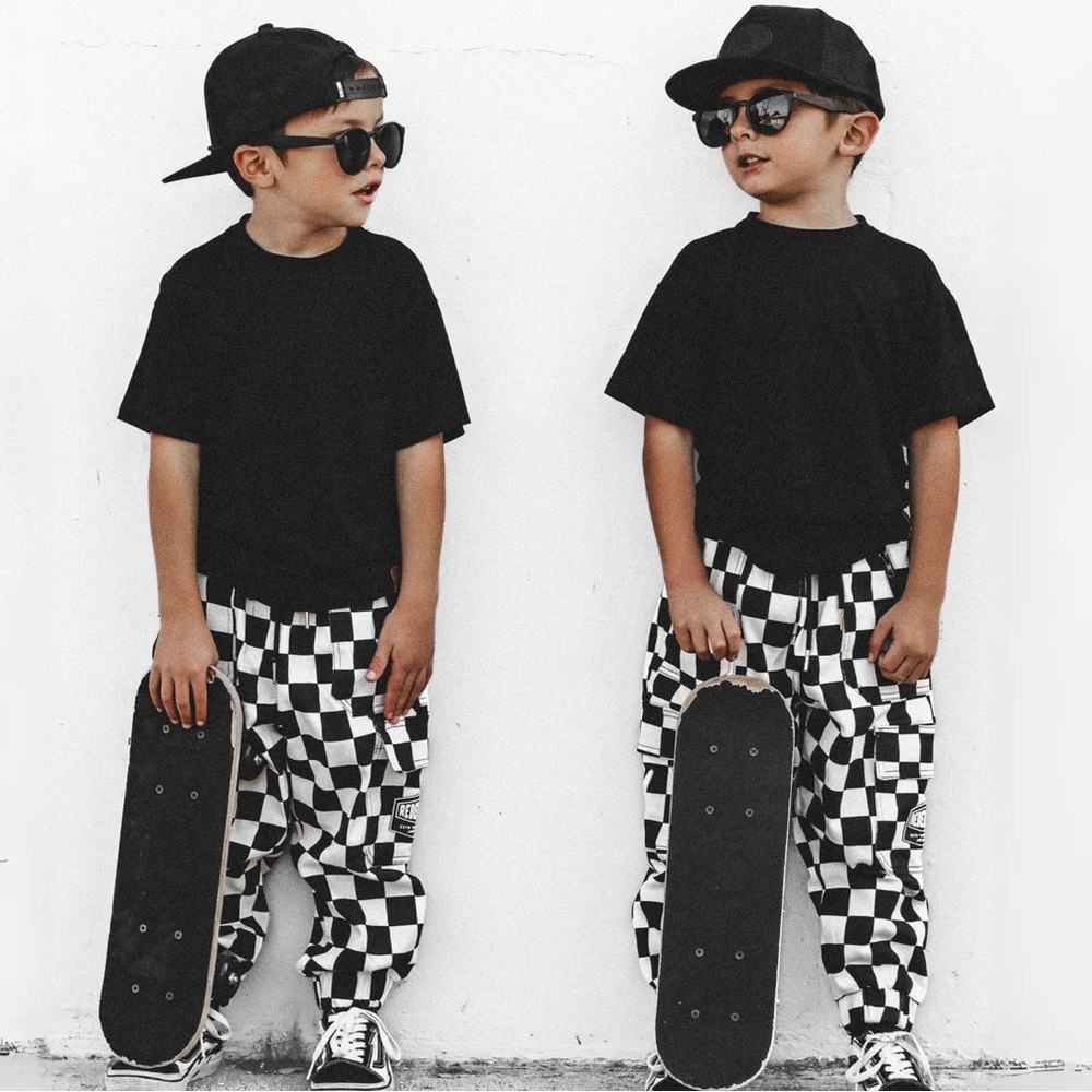 Rebel Bros Checkered Cargo Pant